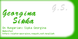 georgina sipka business card